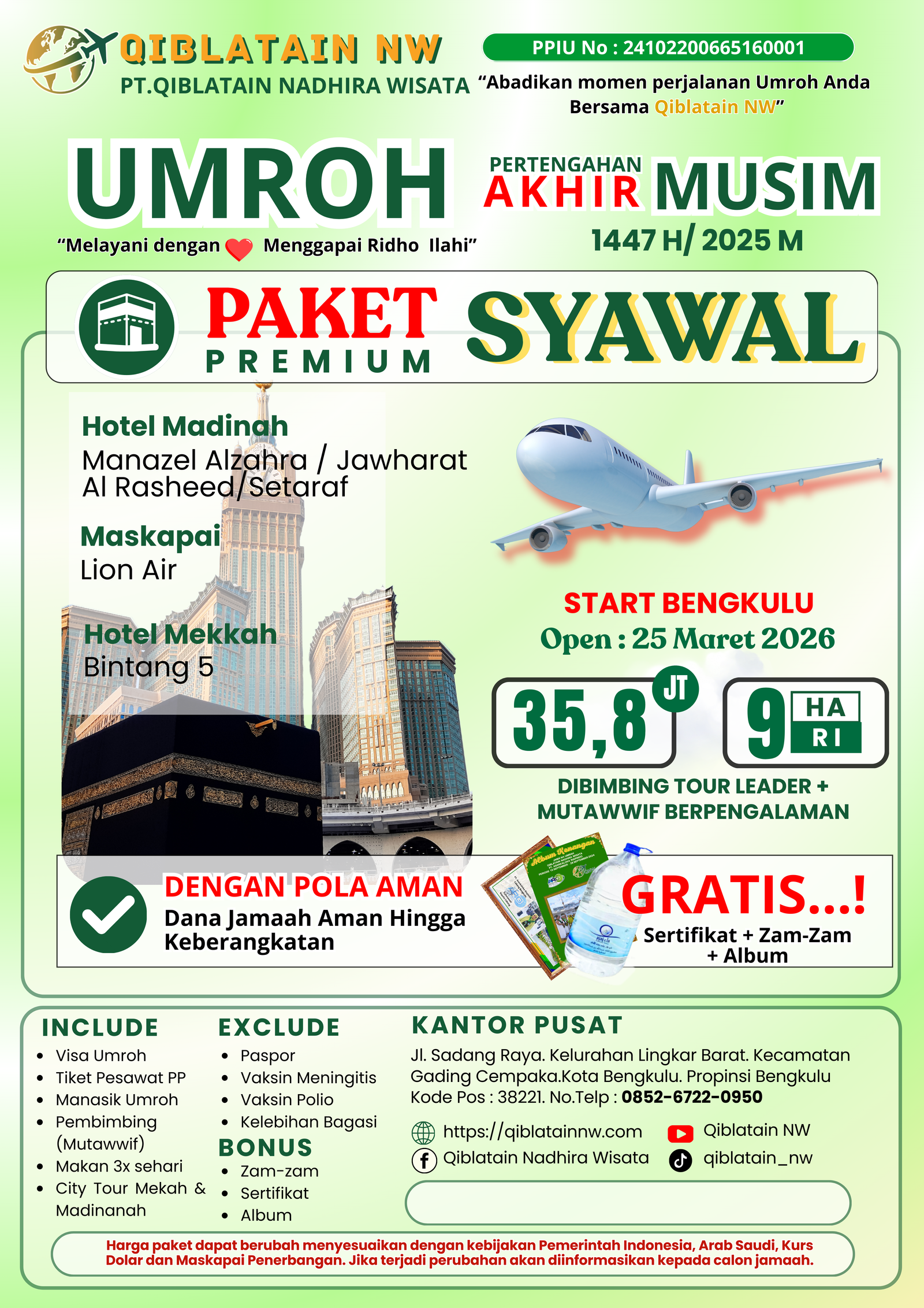 SYAWAL PREMIUM 9 HARI 2026